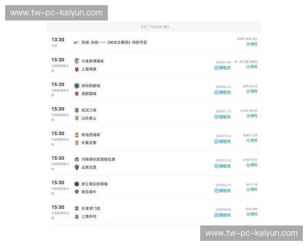 联赛直播赛程表：一屏掌控全局的观赛新体验